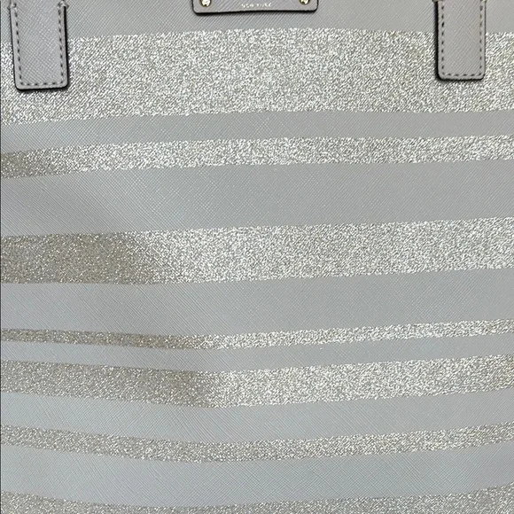 Kate Spate Haven Lane Glitter Striped Tote Lavender - Picture 3 of 15